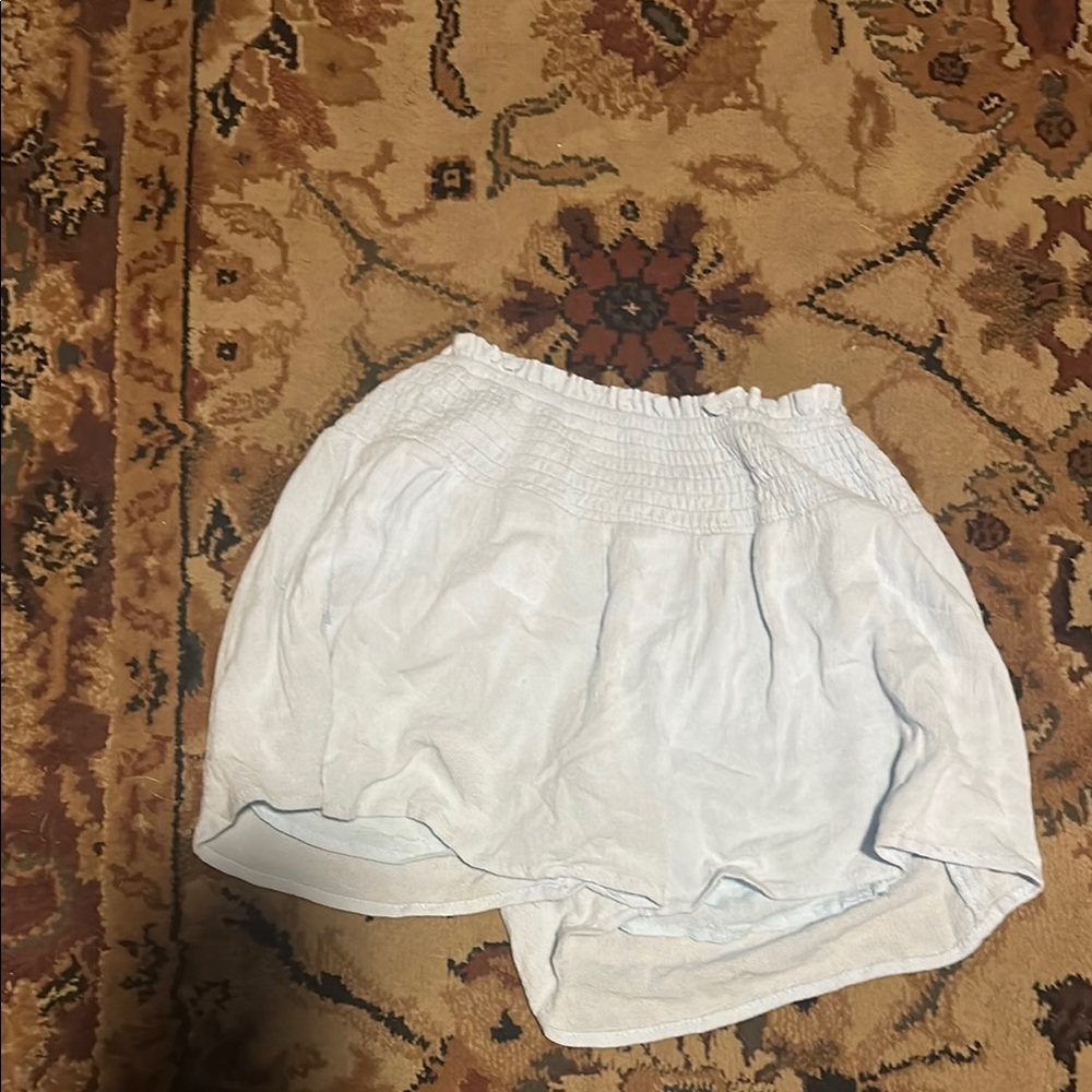 Light Blue Hayden Girls Smocked Waist Skirt